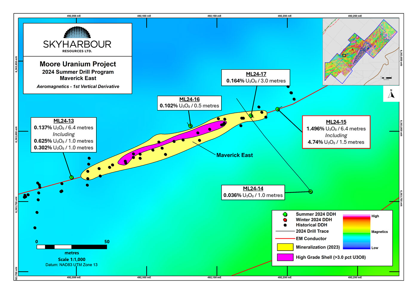 Maverick East Zone Drilling Map