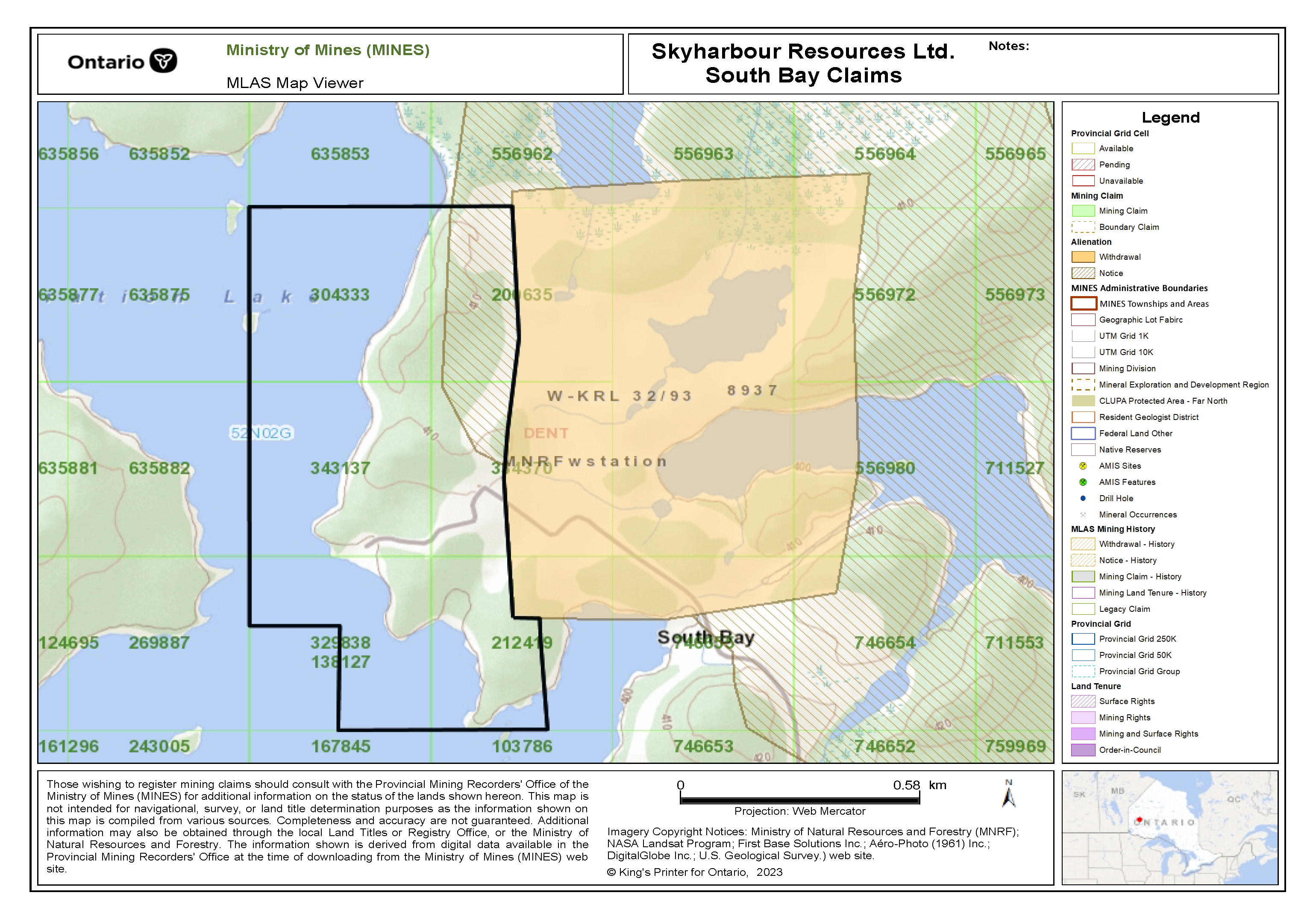 South Bay Claims Map
